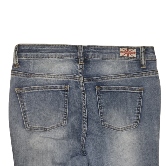 Machine Skinnny Jeans Mid Rise Ripped Destroyed Size 28/6 - Picture 6 of 9